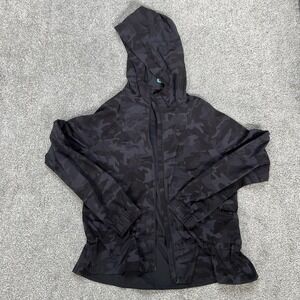 Lululemon Jacket Womens 4 Incognito Camo Hooded Full Zip Lightweight Windbreaker